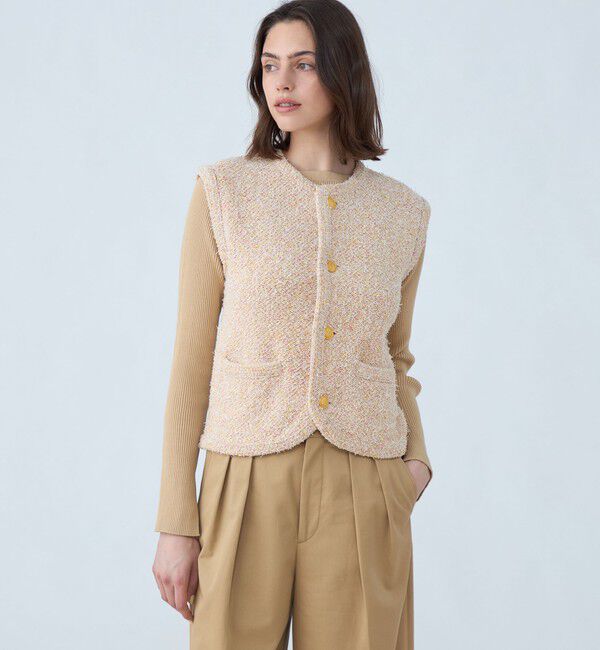 MACPHEE「ツイードニット ベスト」|ベスト・ジレ|