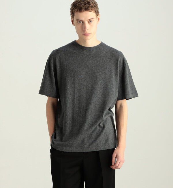 Edition「コットンカシミヤ ハーフスリーブトップス」|Tシャツ・カットソー|