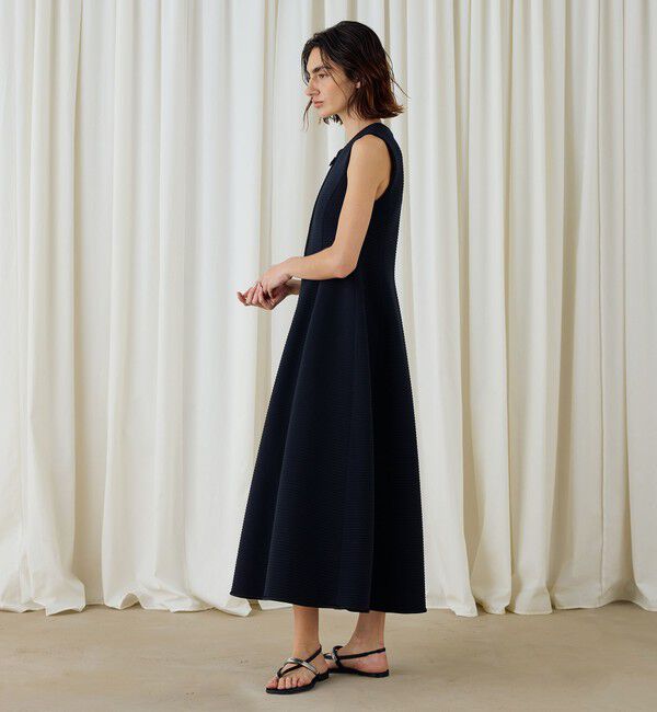 DES PRES「グロスグレインジャージー ノースリーブワンピース」|ワンピース|