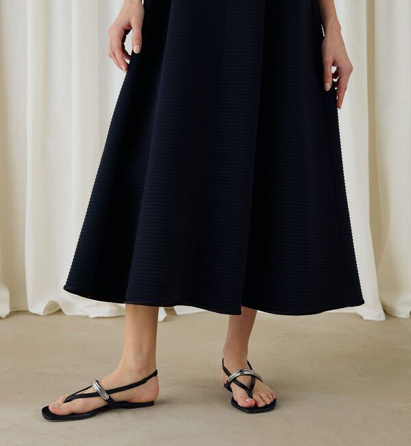 DES PRES「グロスグレインジャージー ノースリーブワンピース」|ワンピース|