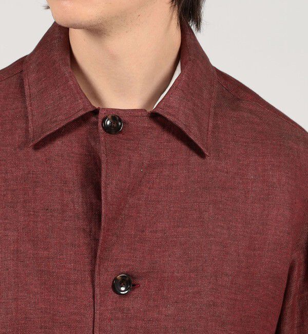 TOMORROWLAND MENS「TOMORROWLAND PILGRIM リネン ハンドカバーシャツ」|ブルゾン・スタジャン|