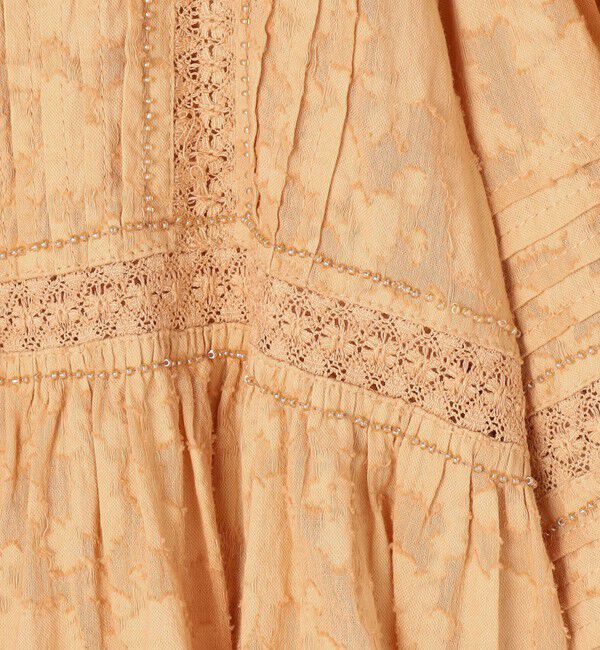 SOULEIADO「コットンカットジャカード 2-wayブラウス」|シャツ・ブラウス|