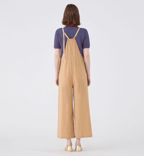 MACPHEE「コットンジョーゼット ギャザーオールインワン」|オールインワン|