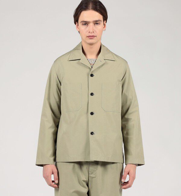 TOMORROWLAND MENS「スーピマコットン シャツブルゾン BORGHI」|ブルゾン・スタジャン|