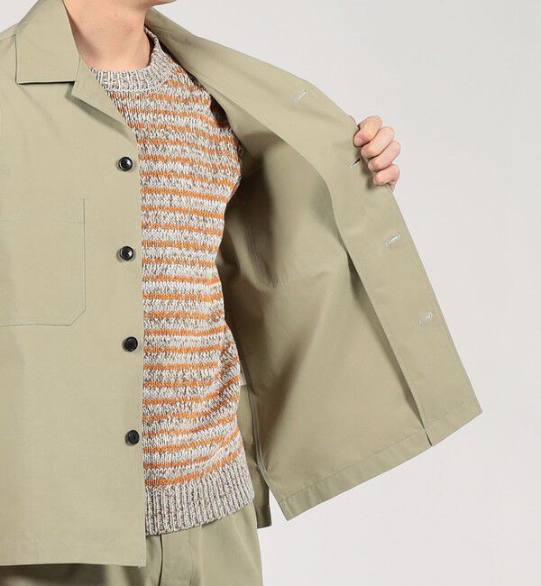 TOMORROWLAND MENS「スーピマコットン シャツブルゾン BORGHI」|ブルゾン・スタジャン|