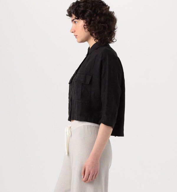 JAMES PERSE「ライトウェイトリネン クロップドシャツ WKO3149」|シャツ・ブラウス|