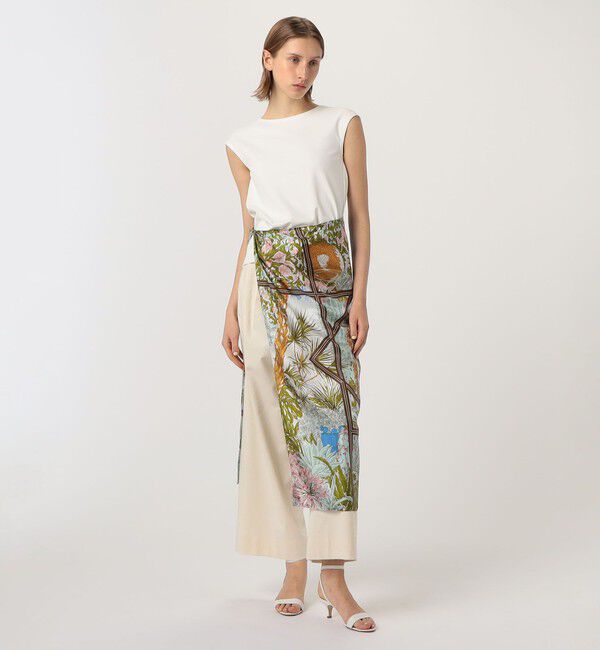 TOMORROWLAND GOODS「manipuri GARDEN シルクスカーフ」|バンダナ・スカーフ|