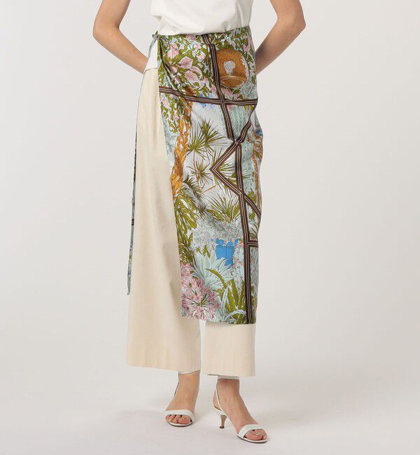 TOMORROWLAND GOODS「manipuri GARDEN シルクスカーフ」|バンダナ・スカーフ|