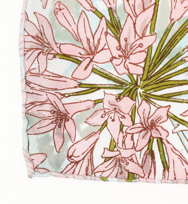 TOMORROWLAND GOODS「manipuri GARDEN シルクスカーフ」|バンダナ・スカーフ|