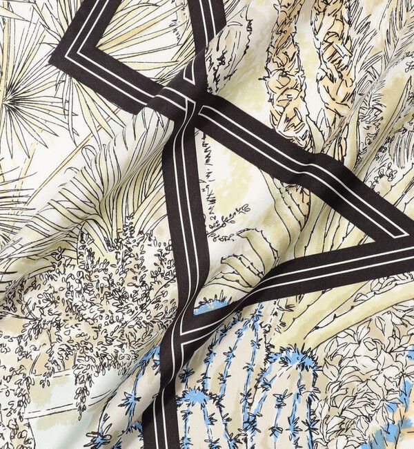 TOMORROWLAND GOODS「manipuri GARDEN シルクスカーフ」|バンダナ・スカーフ|