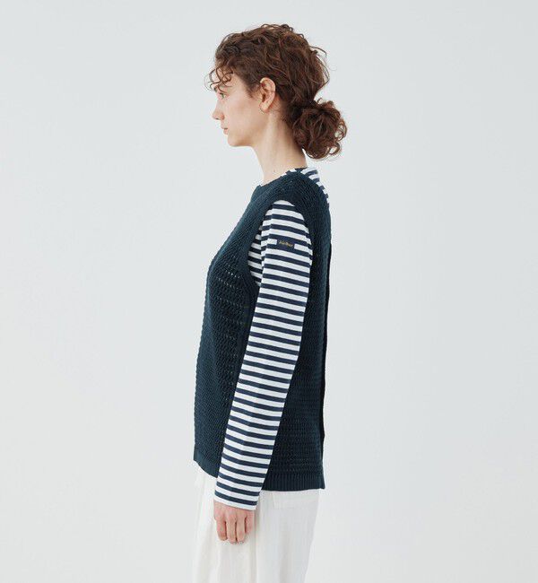 GALERIE VIE「オープンワークリネン ノースリーブプルオーバー」|ベスト・ジレ|