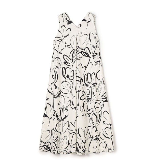 TOMORROWLAND GOODS「WRITEWELL　フラワーパターンノースリーブドレス」|ワンピース|12 ホワイト系