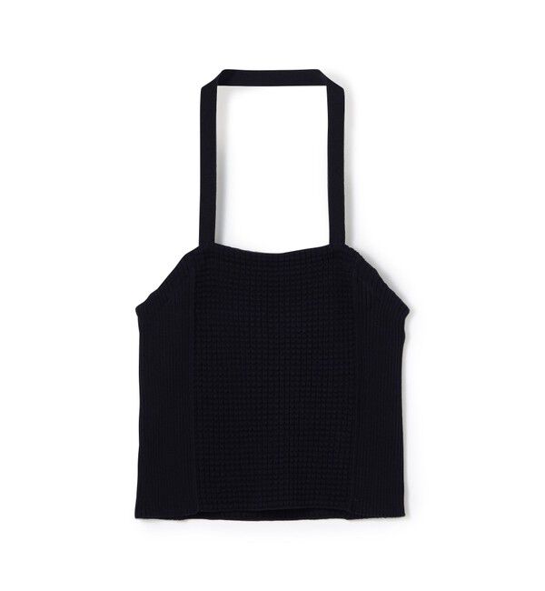 MACPHEE「マリンボーダー ホルターネックビスチェ」|キャミソール|69 ネイビー