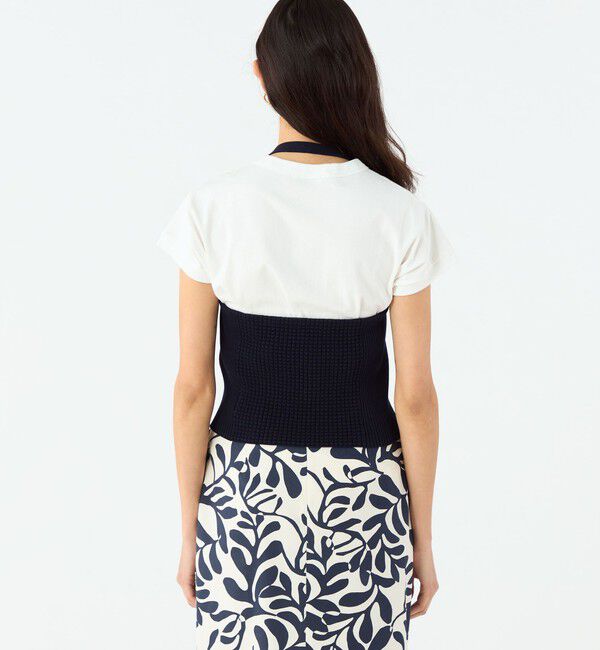 MACPHEE「マリンボーダー ホルターネックビスチェ」|キャミソール|