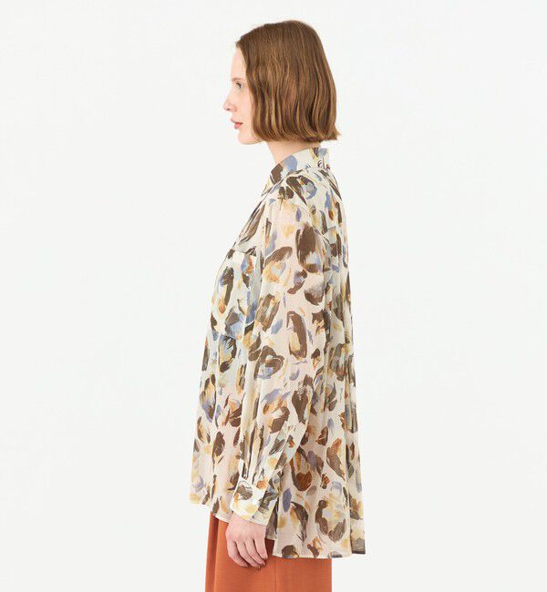 Ballsey「ドロップシェルプリント シャツブラウス」|シャツ・ブラウス|