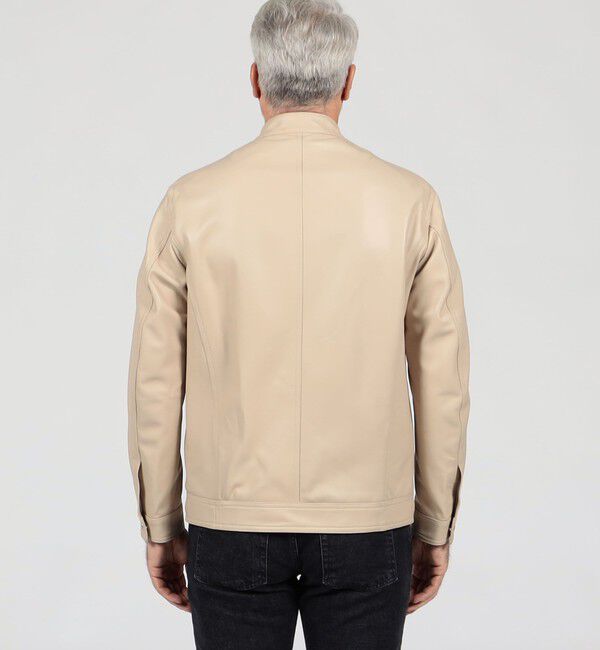 TOMORROWLAND MENS「【別注】 EMMETI ラムレザー シングルライダースブルゾン」|ブルゾン・スタジャン|