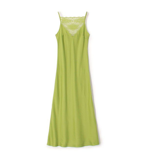 TOMORROWLAND GOODS「BY MALENE BIRGER LIBBIE レースコンビ ドレス」|ドレス|53 グリーン