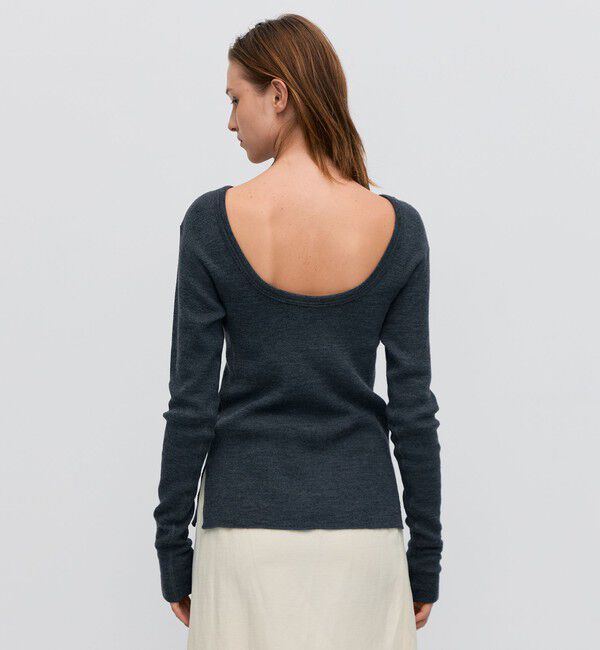 BACCA「ウールワッフルジャージー フィットカットソー」|Tシャツ・カットソー|