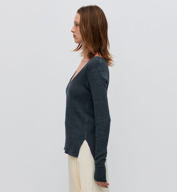 BACCA「ウールワッフルジャージー フィットカットソー」|Tシャツ・カットソー|