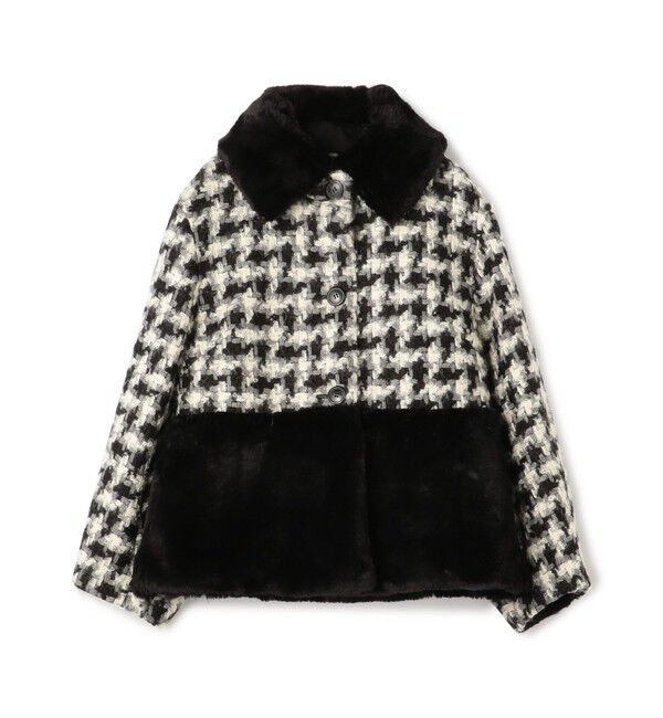 TOMORROWLAND collection「グリハウンドトゥース チェンジカラージャケット」|その他|18 ブラック系