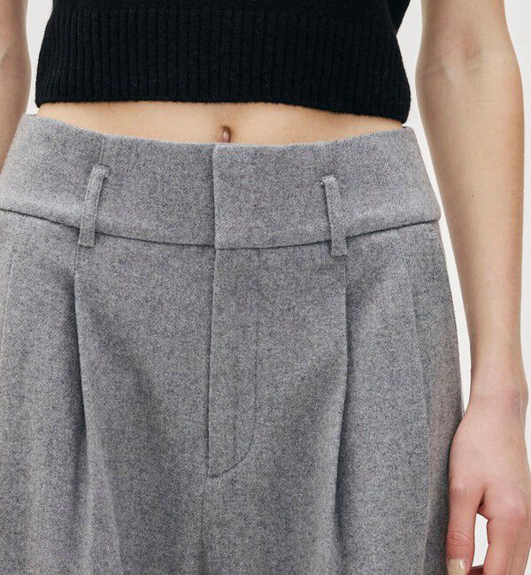 JAMES PERSE「ウールカシミヤブレンド プリーツトラウザーパンツ WWWF1096」|スラックス|