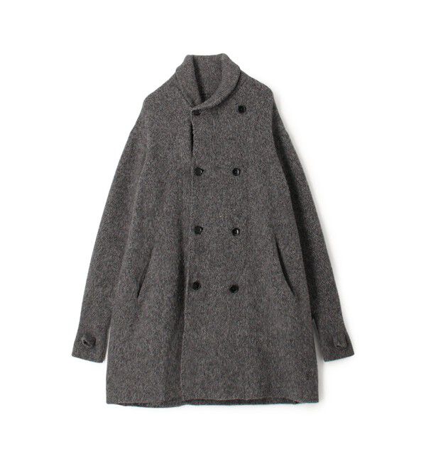 TOMORROWLAND MENS「ウールカシミヤシルク ダブルブレステッド ニットコート」|ニット・セーター|16 グレー