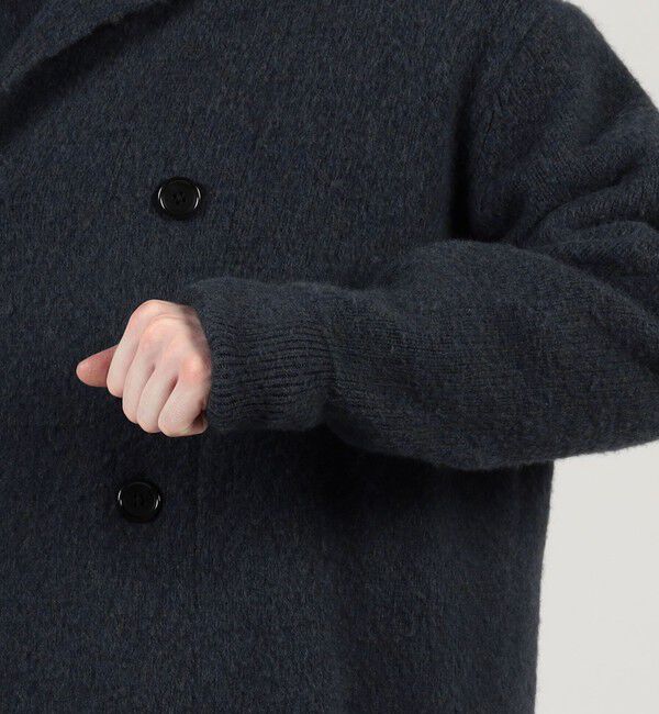 TOMORROWLAND MENS「ウールカシミヤシルク ダブルブレステッド ニットコート」|ニット・セーター|