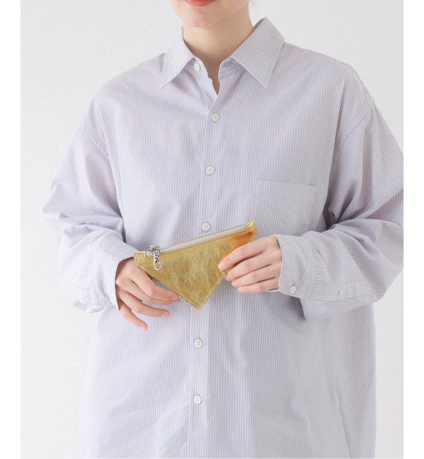  「【blancle/ ブランクレ】M.LETHER TRIANGLE POUCH」|ポーチ|