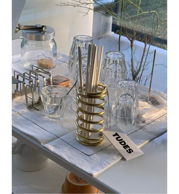 journal standard Furniture「【TUDES/トゥーデス】 SPIRAL HOLDER GD　ペン ブラシ ホルダー 真鍮」|ステーショナリー|