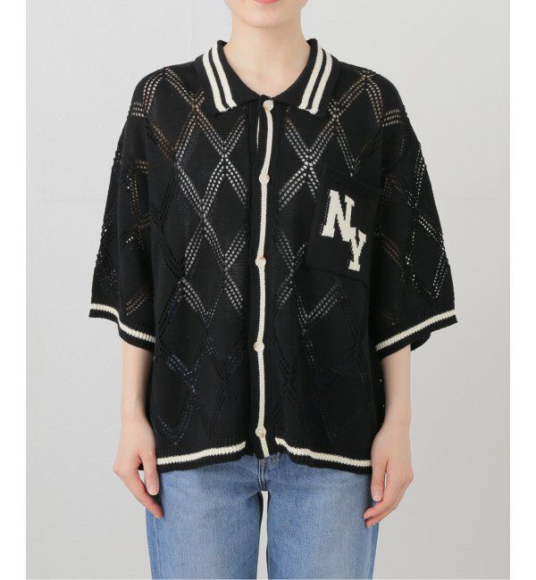 JOINT WORKS「ANNA SUI NYC/クロシェライクシアーニットポロシャツ」|ポロシャツ|