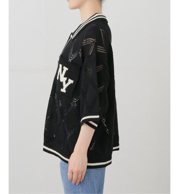 JOINT WORKS「ANNA SUI NYC/クロシェライクシアーニットポロシャツ」|ポロシャツ|