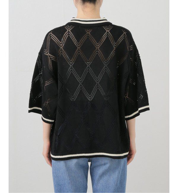 JOINT WORKS「ANNA SUI NYC/クロシェライクシアーニットポロシャツ」|ポロシャツ|