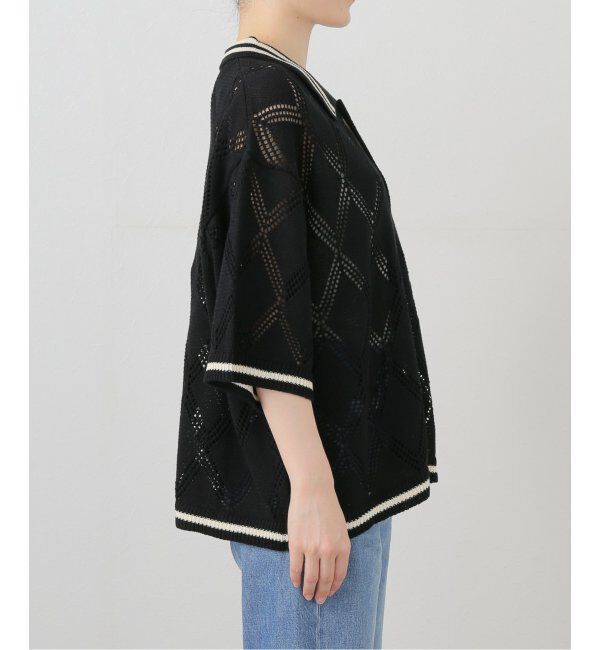 JOINT WORKS「ANNA SUI NYC/クロシェライクシアーニットポロシャツ」|ポロシャツ|