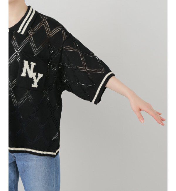 JOINT WORKS「ANNA SUI NYC/クロシェライクシアーニットポロシャツ」|ポロシャツ|