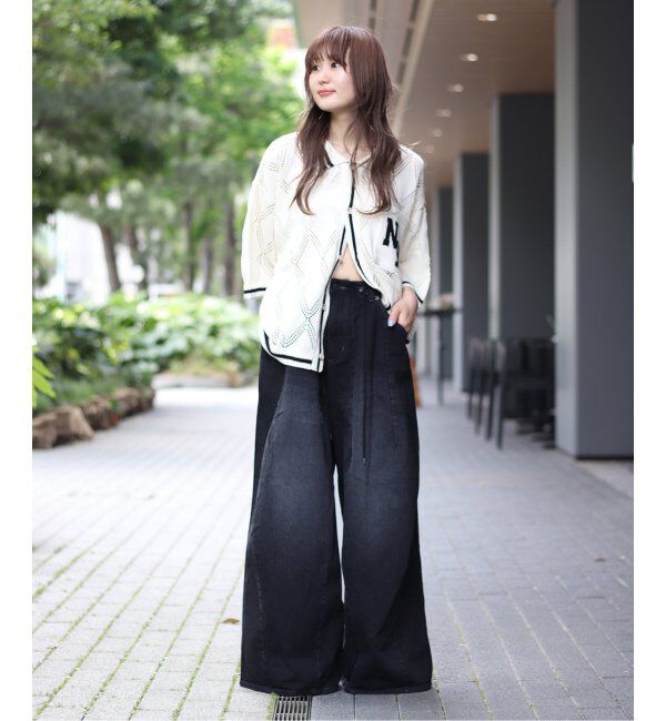 JOINT WORKS「ANNA SUI NYC/クロシェライクシアーニットポロシャツ」|ポロシャツ|