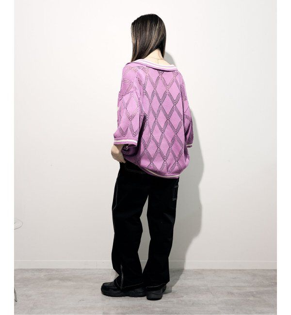 JOINT WORKS「ANNA SUI NYC/クロシェライクシアーニットポロシャツ」|ポロシャツ|