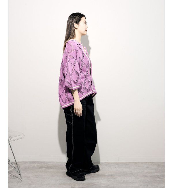 JOINT WORKS「ANNA SUI NYC/クロシェライクシアーニットポロシャツ」|ポロシャツ|