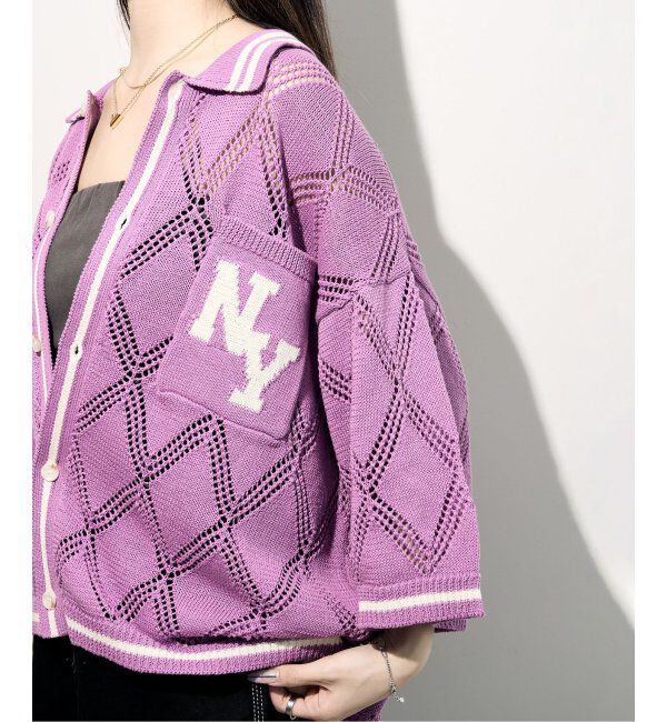 JOINT WORKS「ANNA SUI NYC/クロシェライクシアーニットポロシャツ」|ポロシャツ|