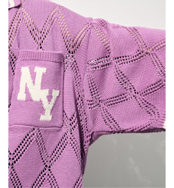 JOINT WORKS「ANNA SUI NYC/クロシェライクシアーニットポロシャツ」|ポロシャツ|