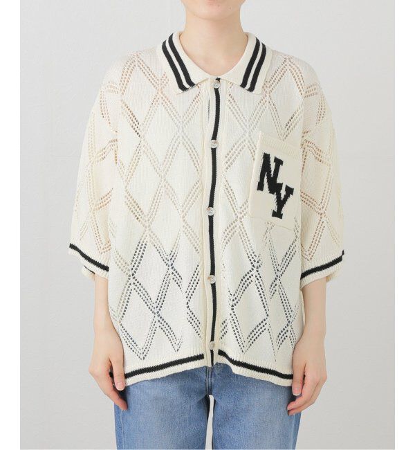 JOINT WORKS「ANNA SUI NYC/クロシェライクシアーニットポロシャツ」|ポロシャツ|