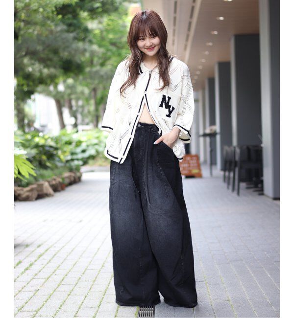 JOINT WORKS「ANNA SUI NYC/クロシェライクシアーニットポロシャツ」|ポロシャツ|