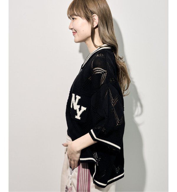 JOINT WORKS「ANNA SUI NYC/クロシェライクシアーニットポロシャツ」|ポロシャツ|