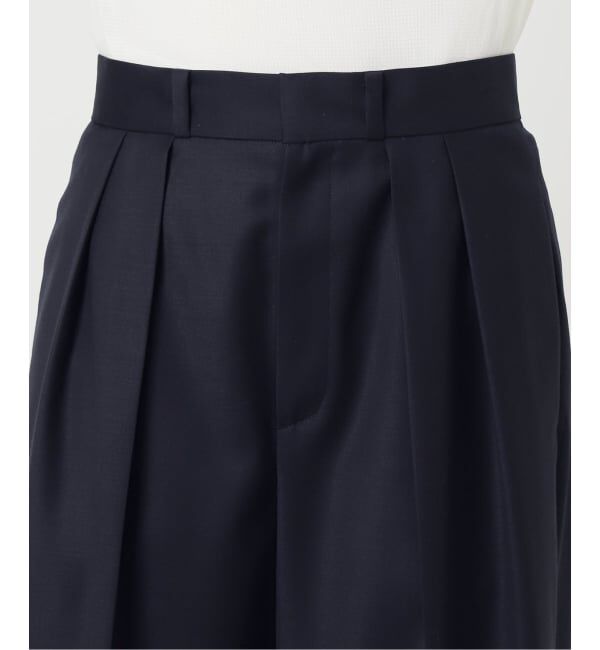 Plage「WO SE 2Tuck Wide パンツ」|スラックス|