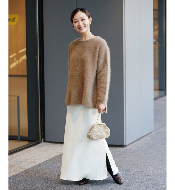 IENA「《追加3》ダブルサテンスカート」|スカート|