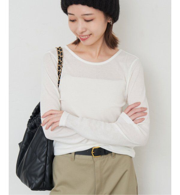 SLOBE IENA「ソフトコットンクルーネック」|Tシャツ・カットソー|