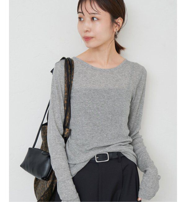 SLOBE IENA「ソフトコットンクルーネック」|Tシャツ・カットソー|