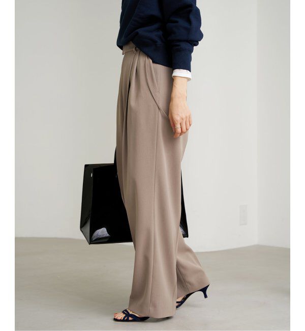 IENA「《追加2》サスペンダーツイルパンツ」|スラックス|