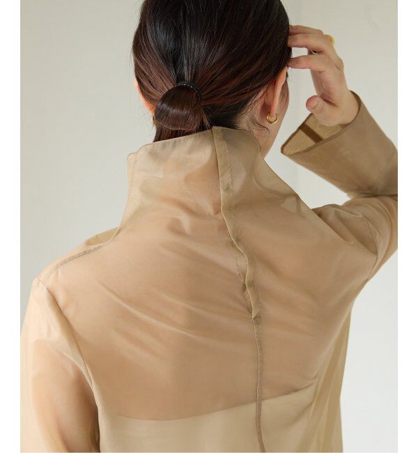 VERMEIL par iena「オーガンジーハイネックブラウス」|シャツ・ブラウス|