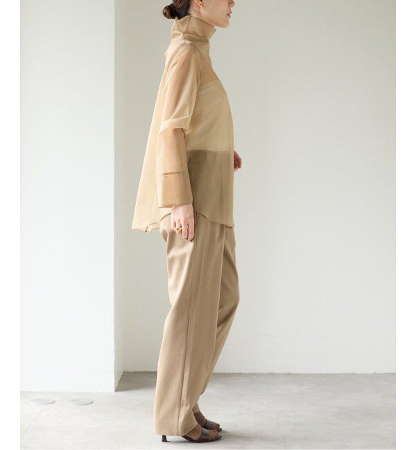 VERMEIL par iena「オーガンジーハイネックブラウス」|シャツ・ブラウス|