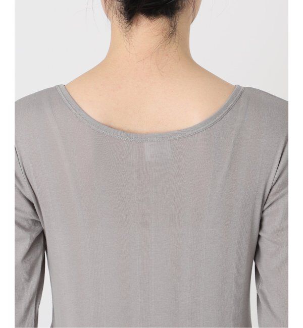 SLOBE IENA「《追加2》miller/ミラー SLOBE別注 SHEER RIB クルーネック」|Tシャツ・カットソー|